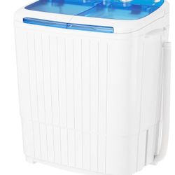 Portable Mini Washing Machine – Twin Tub Washer & Spinner