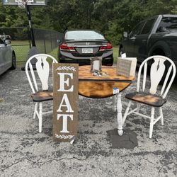Small Table And 2 Chairs