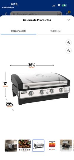 Blackstone Pro Series 36" 4 Burner Propane Omnivorous Outdoor Built-in Griddle with