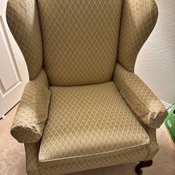 2 Wing Back Chairs 
