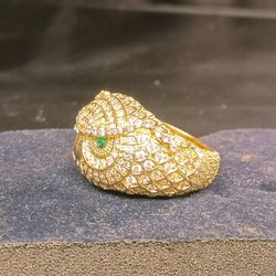 OWL RING PLATED 14K GOLD!!!