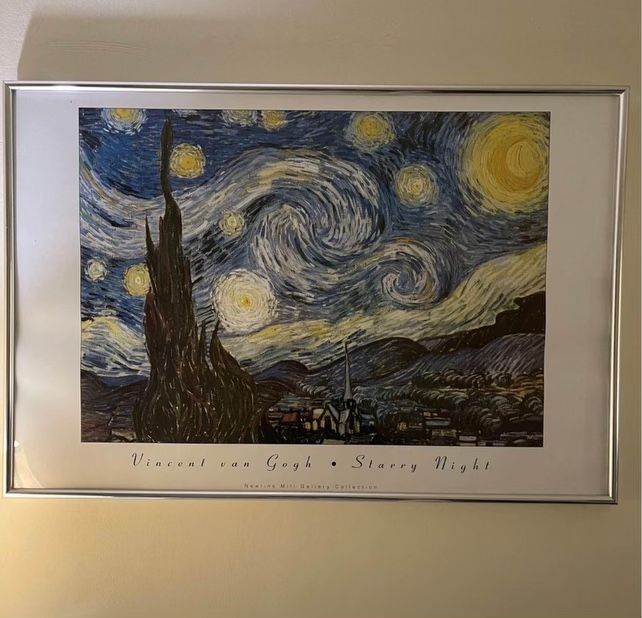 Framed Vincent Van Gogh Starry Night photo