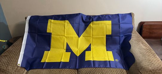 LARGE 3 X 5 MICHIGAN WOLVERINES FLAG