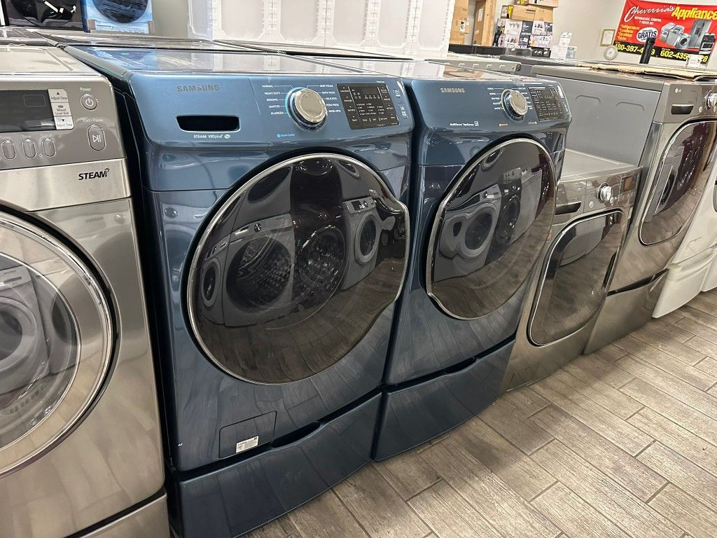 Samsung Blue Washer and dryer set electric