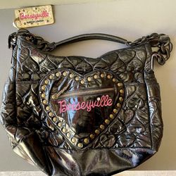 Betsy Johnson Betsyville Quilted Heart Bag