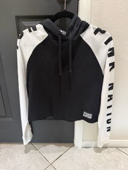 New Victoria's Secret PINK Nation Cropped Pullover Hoodie size S