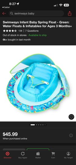 Swim ways, baby float