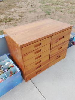 Heavy duty 9 drawer storage made of wood
