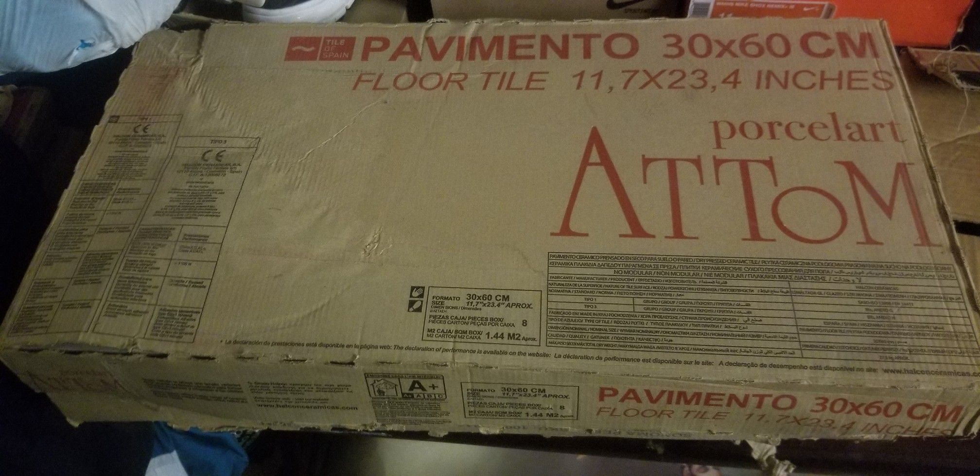 Attom porcelain tile 12 x 24
