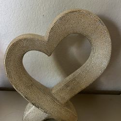 J,C Or Heart Gold Decor Letters 