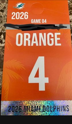 Miami Dolphins Parking Pass
