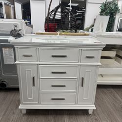 Savona 36” White Vanity 