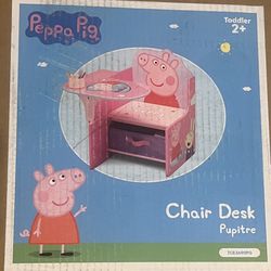 Children’s Chair Desk with Storage peppa pig