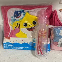 Baby Shark All $10 Baby Girl Set  DrBrown Baby  Bottle & 12 Count Pack Of Socks