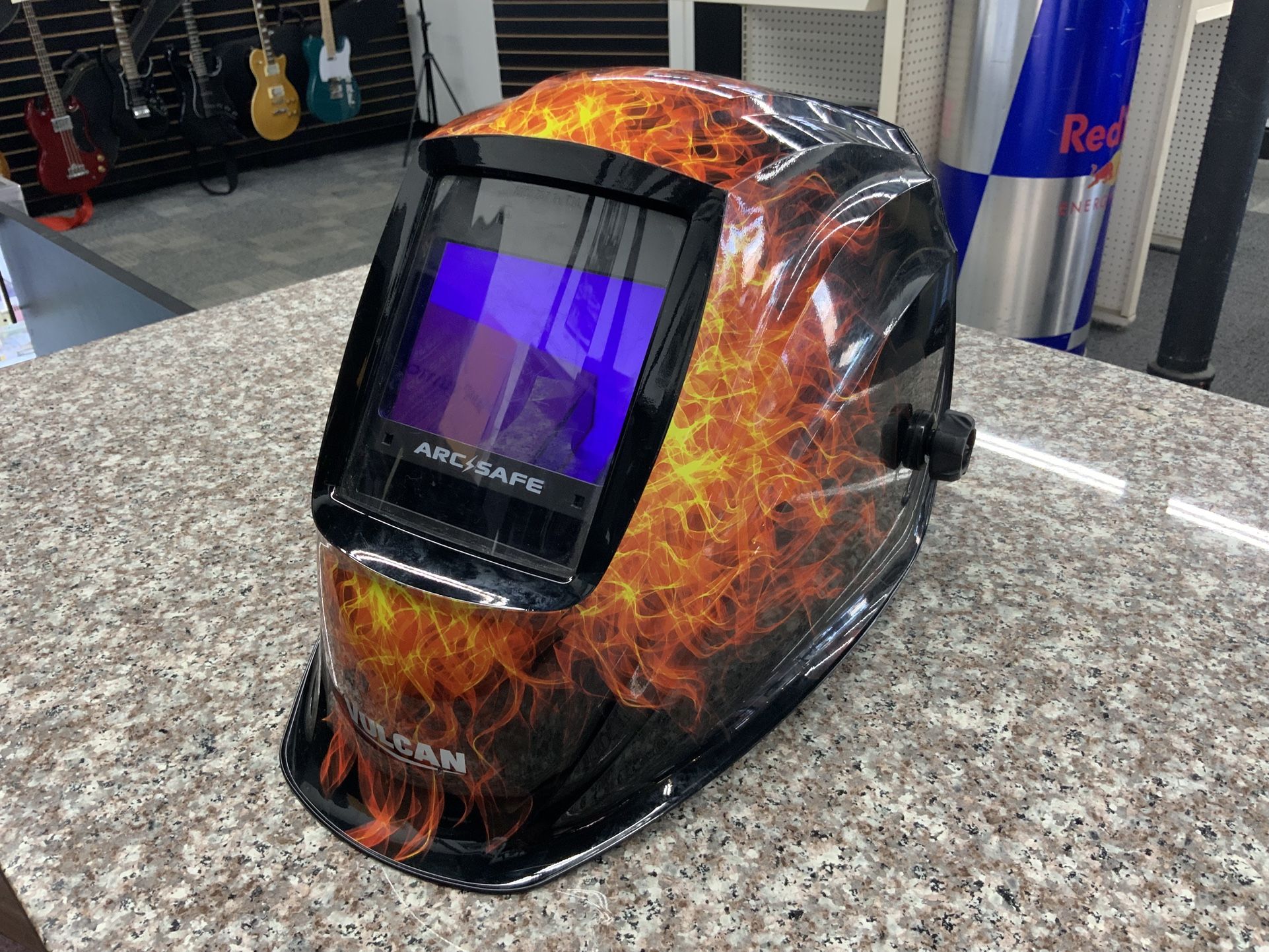 VULCAN 10.1 sq. in. ARCSAFE Auto-Darkening Welding Helmet with Flame Design