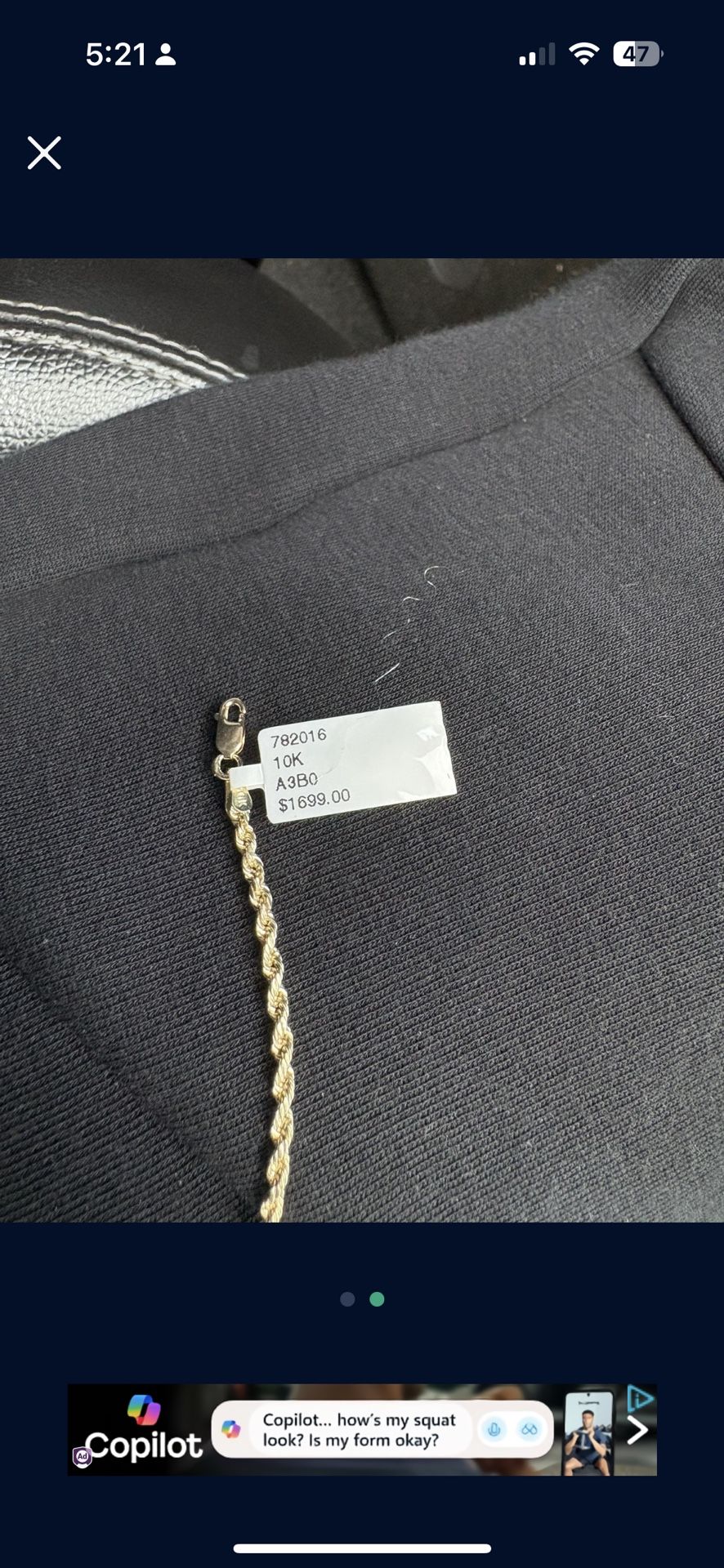 10k 18 Inch Gold Chain