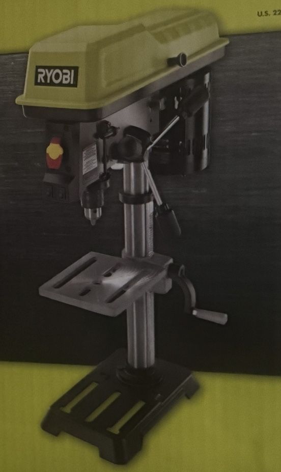 RYOBI 10 in. 5 Speed Drill Press with EXACTLINE Laser Alignment System