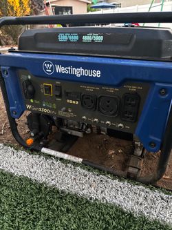Westinghouse WGen5300DFv Dual-Fuel Generator – 6,600W Peak – $400 OBO