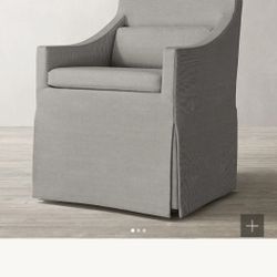 Restoration Hardware LOW BELGIAN SLOPE ARM SLIPCOVERED