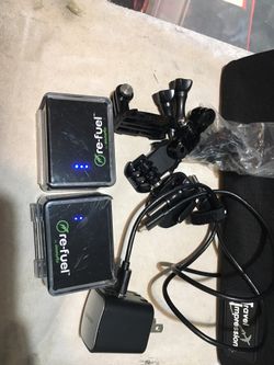 GoPro batteries and clips