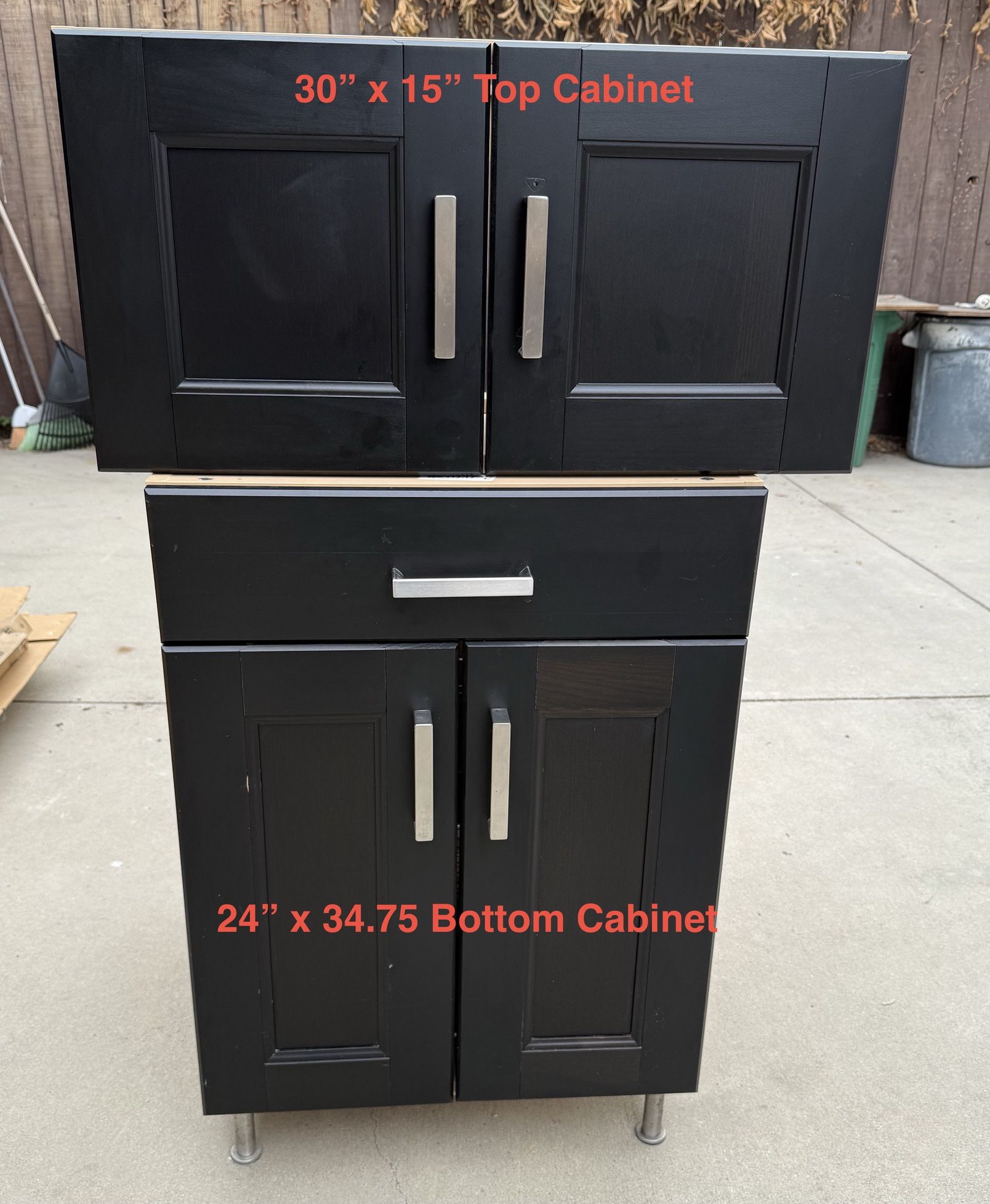Assortment of Ikea Ramsjo Kitchen Cabinets