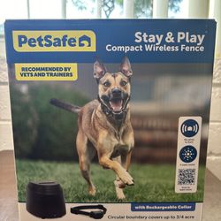 Petsafe Stay and Play Compact Wireless Fence w/Collar PIF00-12917 3/4 Acres *NEW
