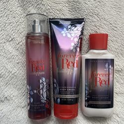 BBW Forever Red Body Set Fragrance Trio 