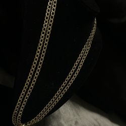 brand new 20&21inch 10k gold diamond cut cuban chains 5.5mm 20.4g real gold no trades  