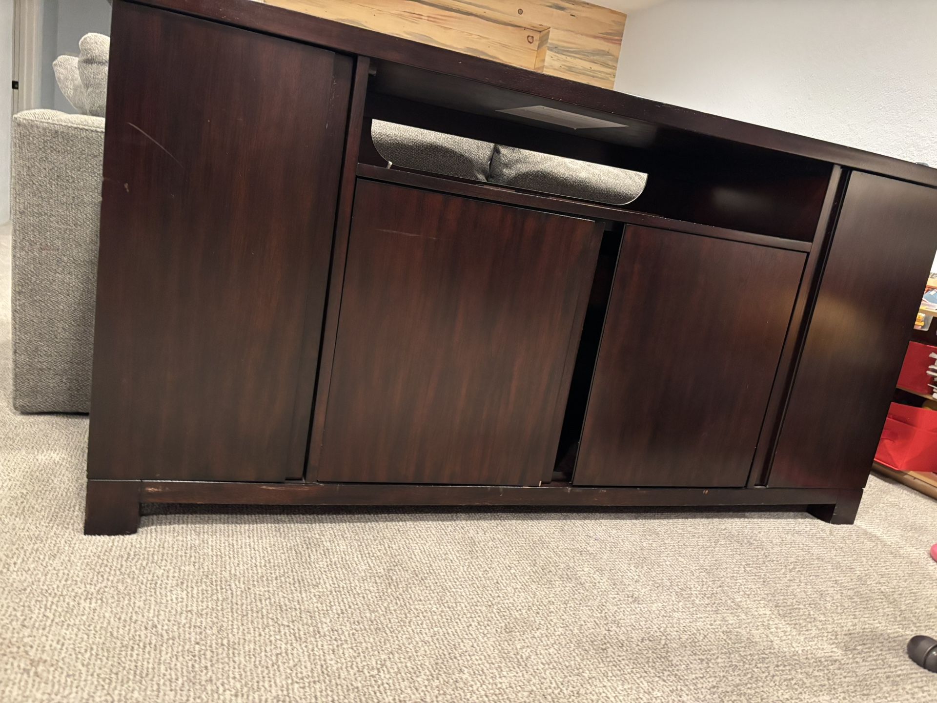 Pottery Barn TV Stand and Media storage 