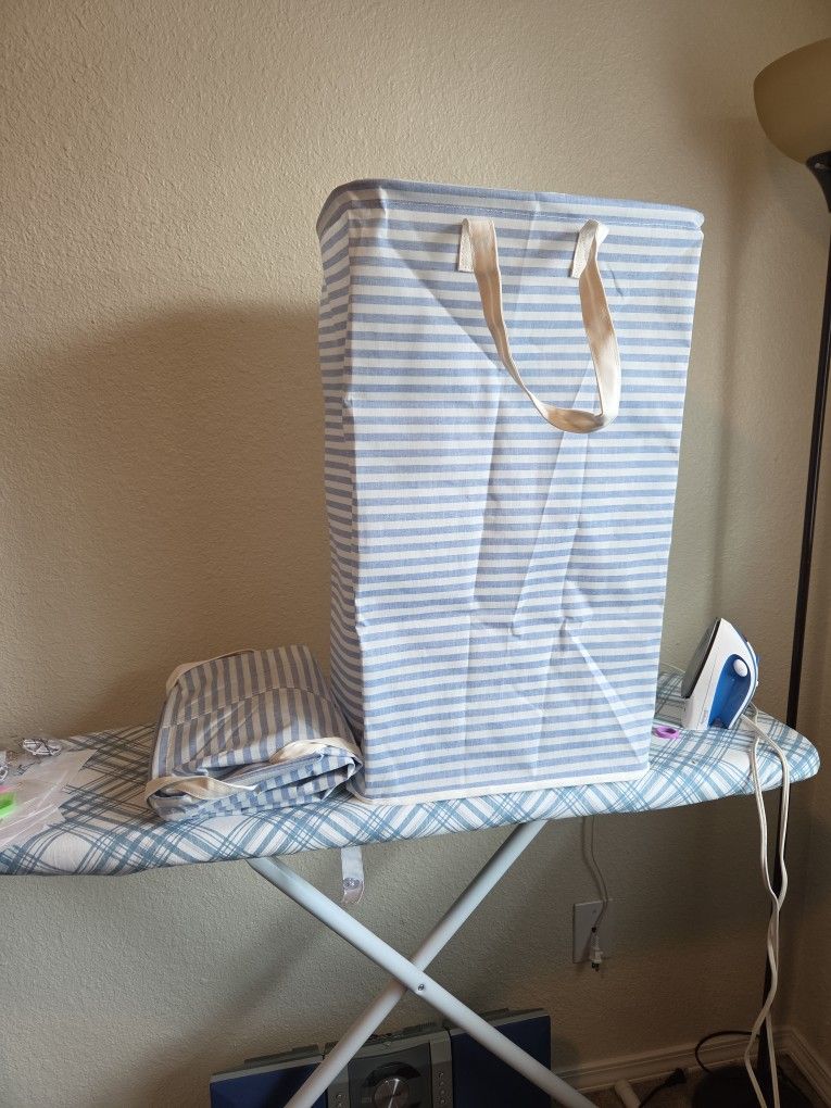 TWO FOLDING LAUNDRY BAGS