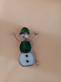 Vintage style snowman ornament
