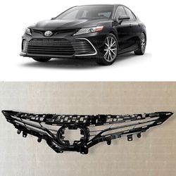 2021 2022 Toyota Camry LF XLE Upper Black Lower Grille Without Sensor Holes