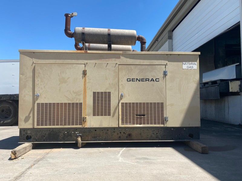 NATURAL GAS GENERACK GENERATOR WITH NEW BATTERY CHARGER60KW