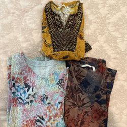 Soft Surroundings Blouse Size L 