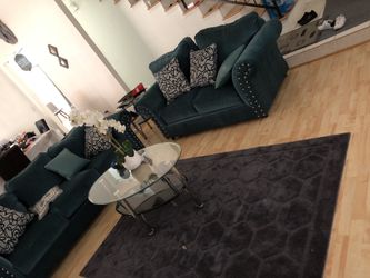 Sofa love seat and coffee table