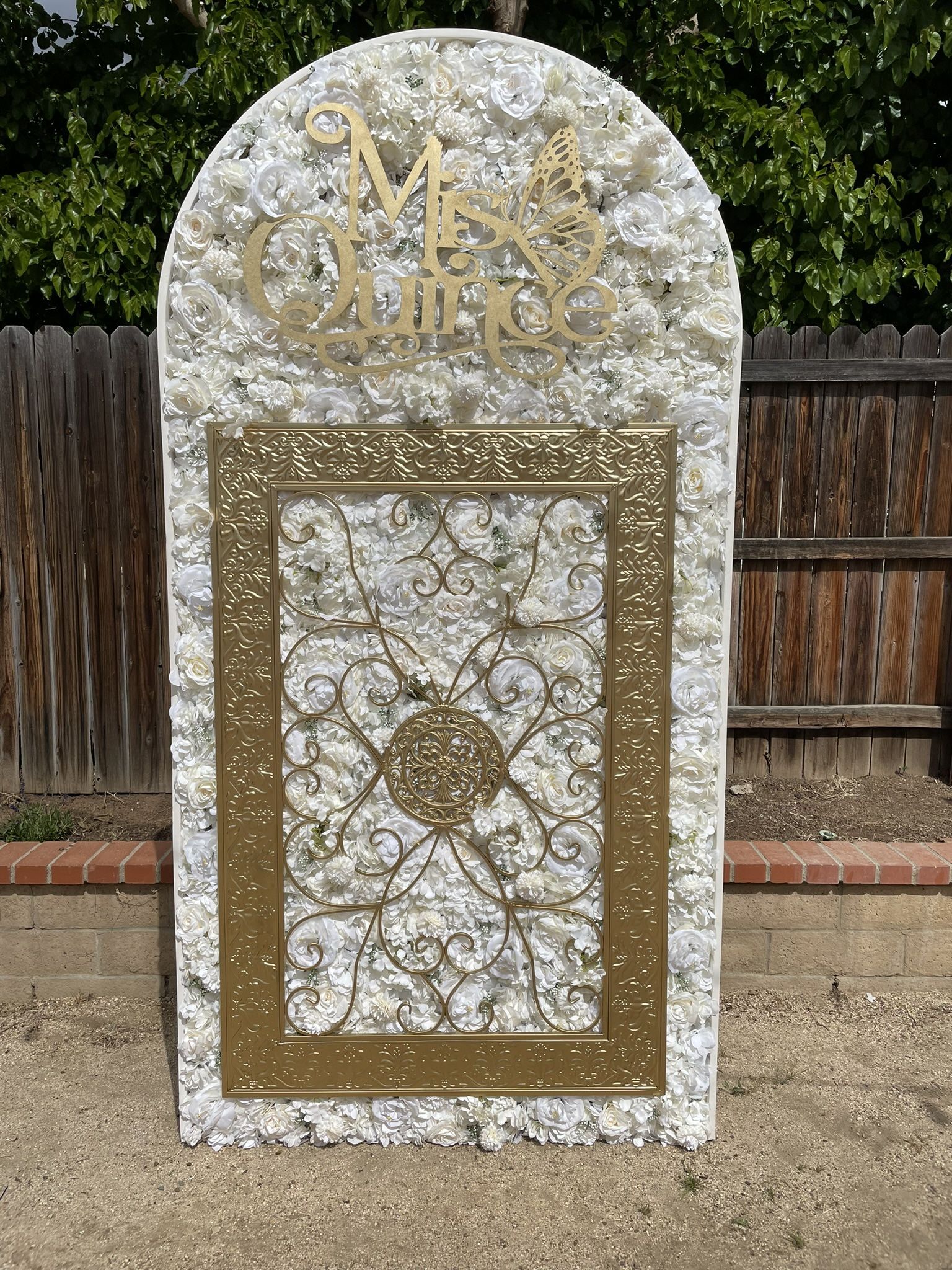 Quinceañera Wedding Backdrop With Lights Party Decoration centerpiece $700 obo