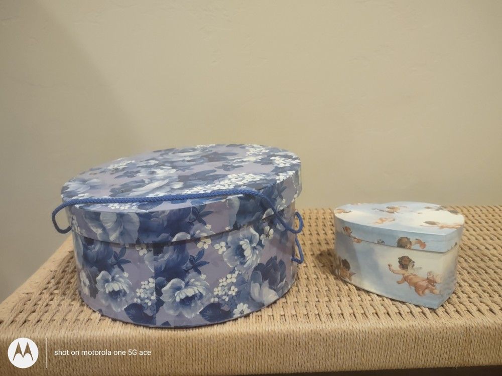 Hatbox And Smaller Storage Box