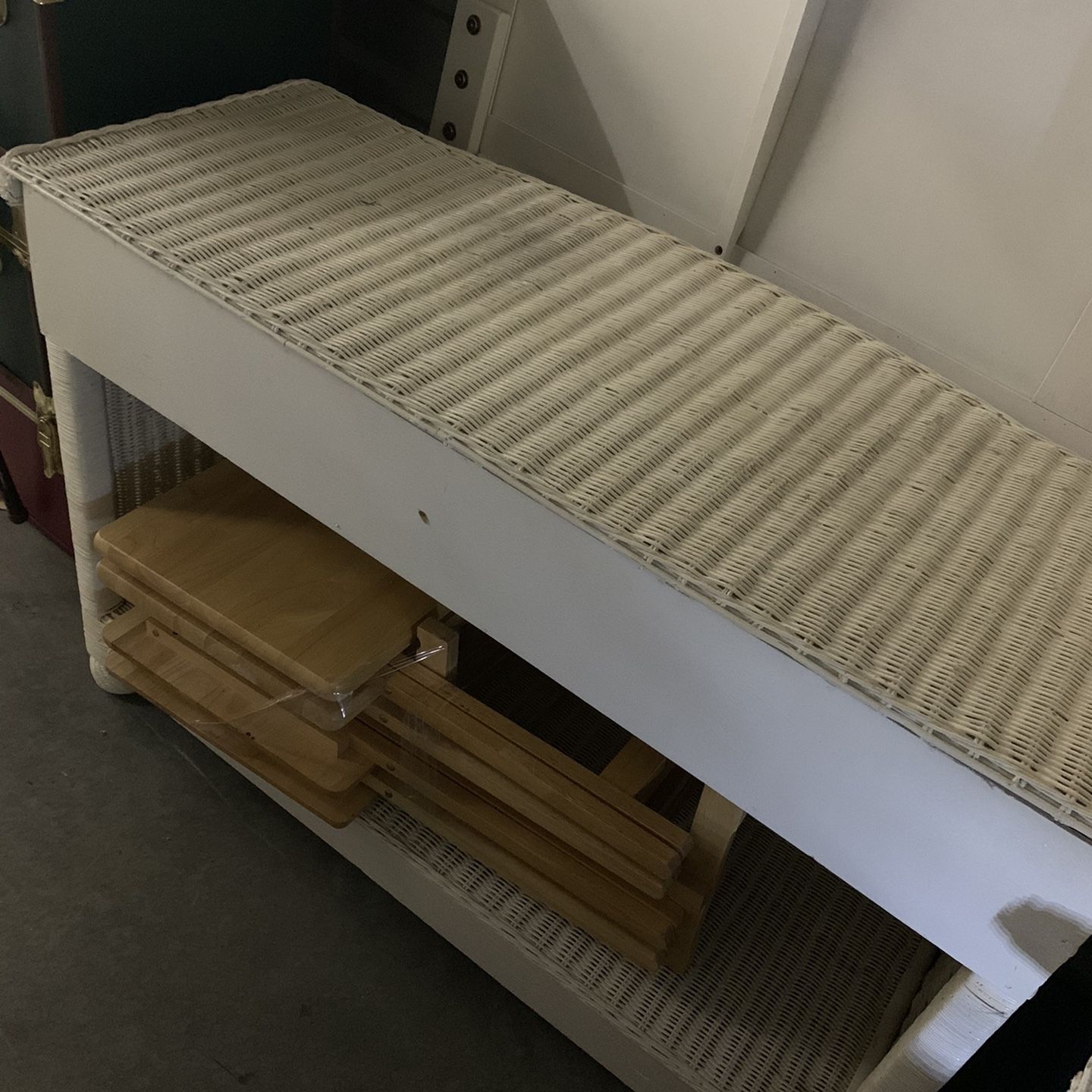 White Witcher Dresser With 2 Drawers