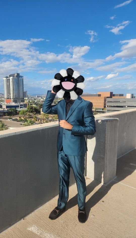 Egara Suit Shiny Teal Size 30x30