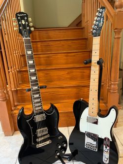 Epiphone SG Pro and Squier Standard Telecaster (Mint)