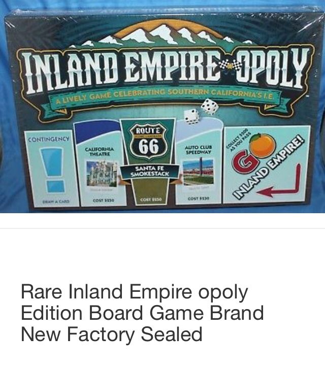 Inland Empire - Opoly - Rare Edition - Brand New/Factory Seal