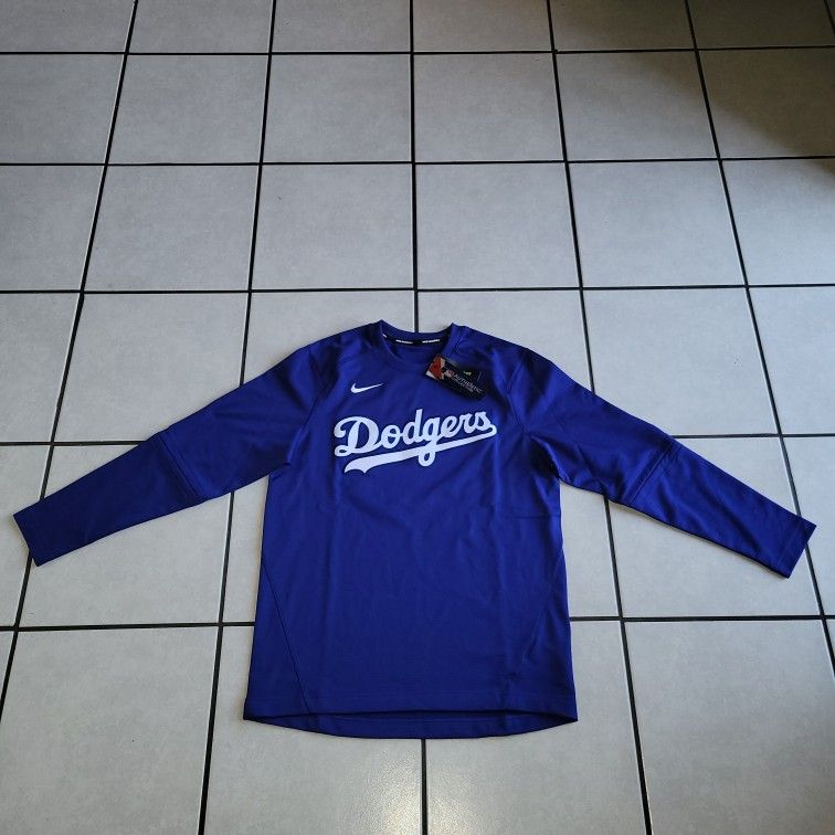 Nike Authentic Collection Los Angeles Dodgers Long Sleeve Pullover Men's Size Medium 