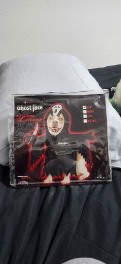 Ghost Face Pet Costume Size S/P