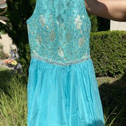 Blue/Green Formal Promotion, Graduation, Homecoming Dress