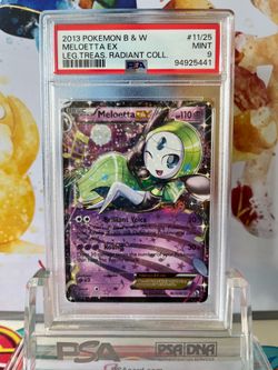 PSA 9 Pokemon Radiant Collection Meloetta EX Black and White