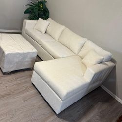 Cream Sectional With Matching Ottoman ¡¡NEW!!