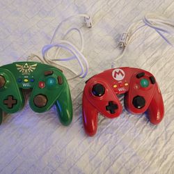 Zelda And Mario Wii Controllers 