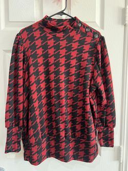 Red Checker Box Sweater