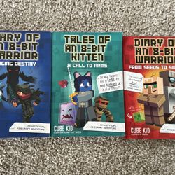 Diary of an 8-Bit Warrior & Tales of an 8-Bit Kitten – Minecraft Adventure Books 📚🎮
