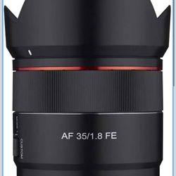 ROKINON 35mm F1.8 lens (Sony E-Mount) with 2 filters